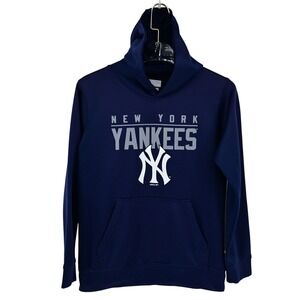 Youth New York Yankees L 14/16 MLB Genuine Merchandise Navy Blue Hoodie Pullover